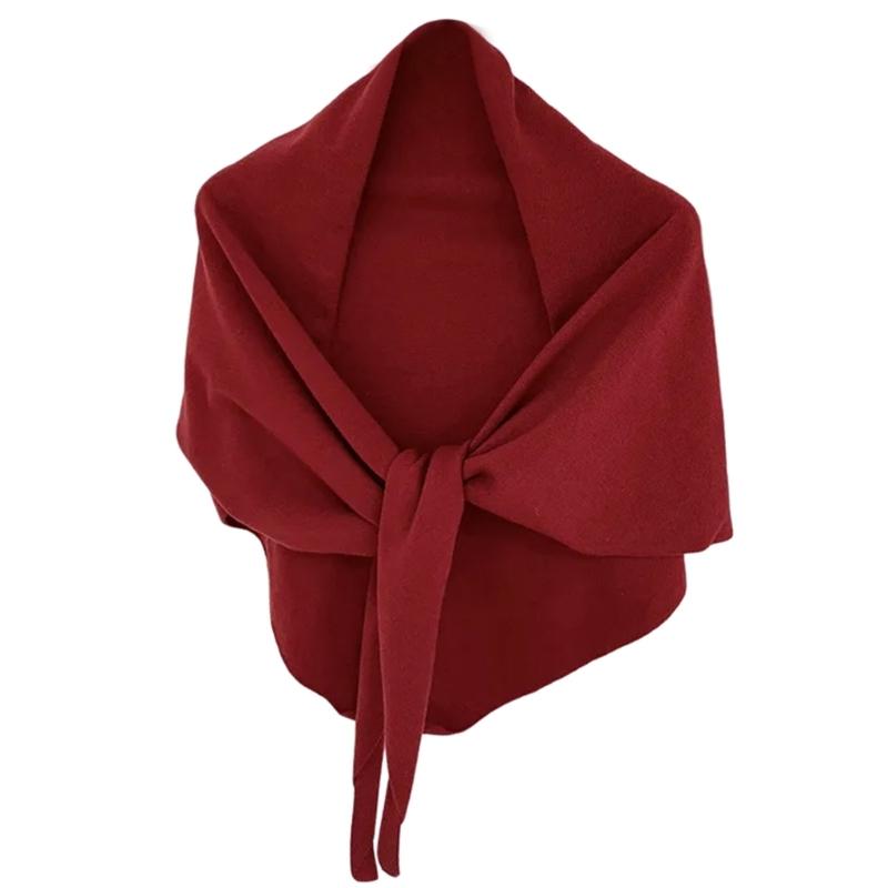 Versatiles Knitted Shawl Light weight Capes Fashionable Breathable Ponchos Warm Winter Accessory