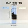 1PC Black Cat Lying Down 750ml Color Plastic Sports Water Bottle Leakproof Flip Straw Lid Suitable for Sports Office Home Use