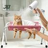 Dog Grooming Mesh Support Pet Hammock with Stand, Folding Cat Table, Adjustable Restraint for Bathing Washing Station Cats Dogs Nail Trimming