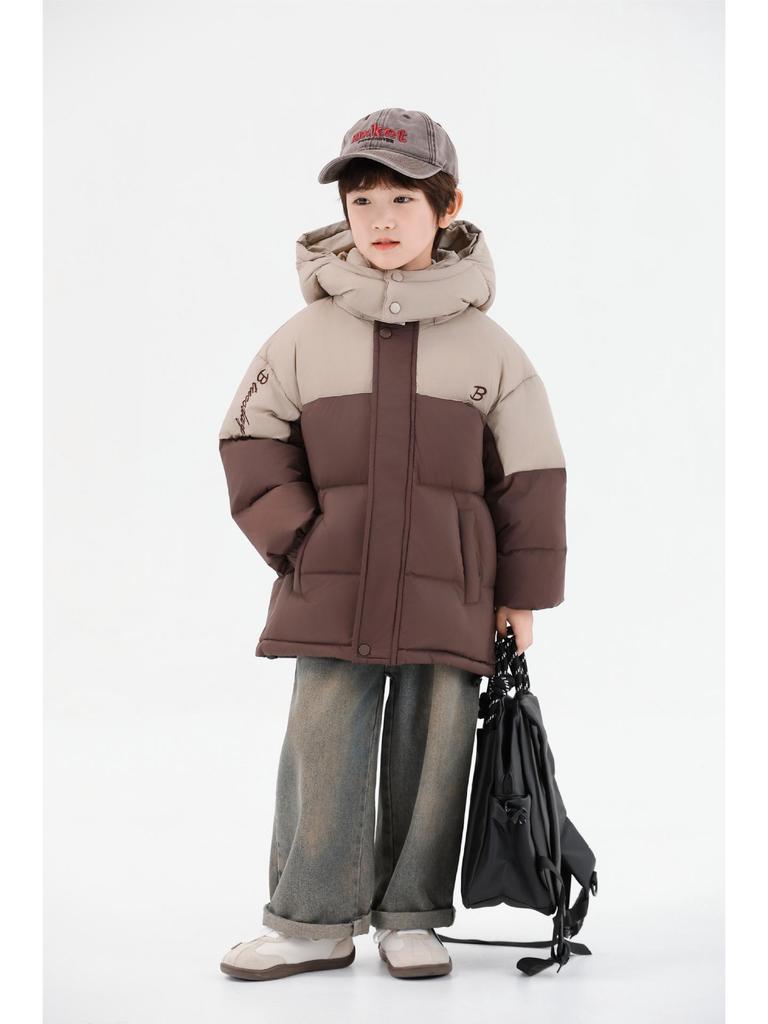 2025 Kids' Winter Hooded Down Jacket - 90% White Duck Down