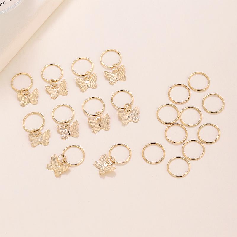 20-50pz Copricapo Treccia Sporca Perline Dreadlock Anelli per Capelli Polsini Regolabili Clip Treccia per Capelli Fermaglio Accessori per Capelli Per Donna Ragazza
