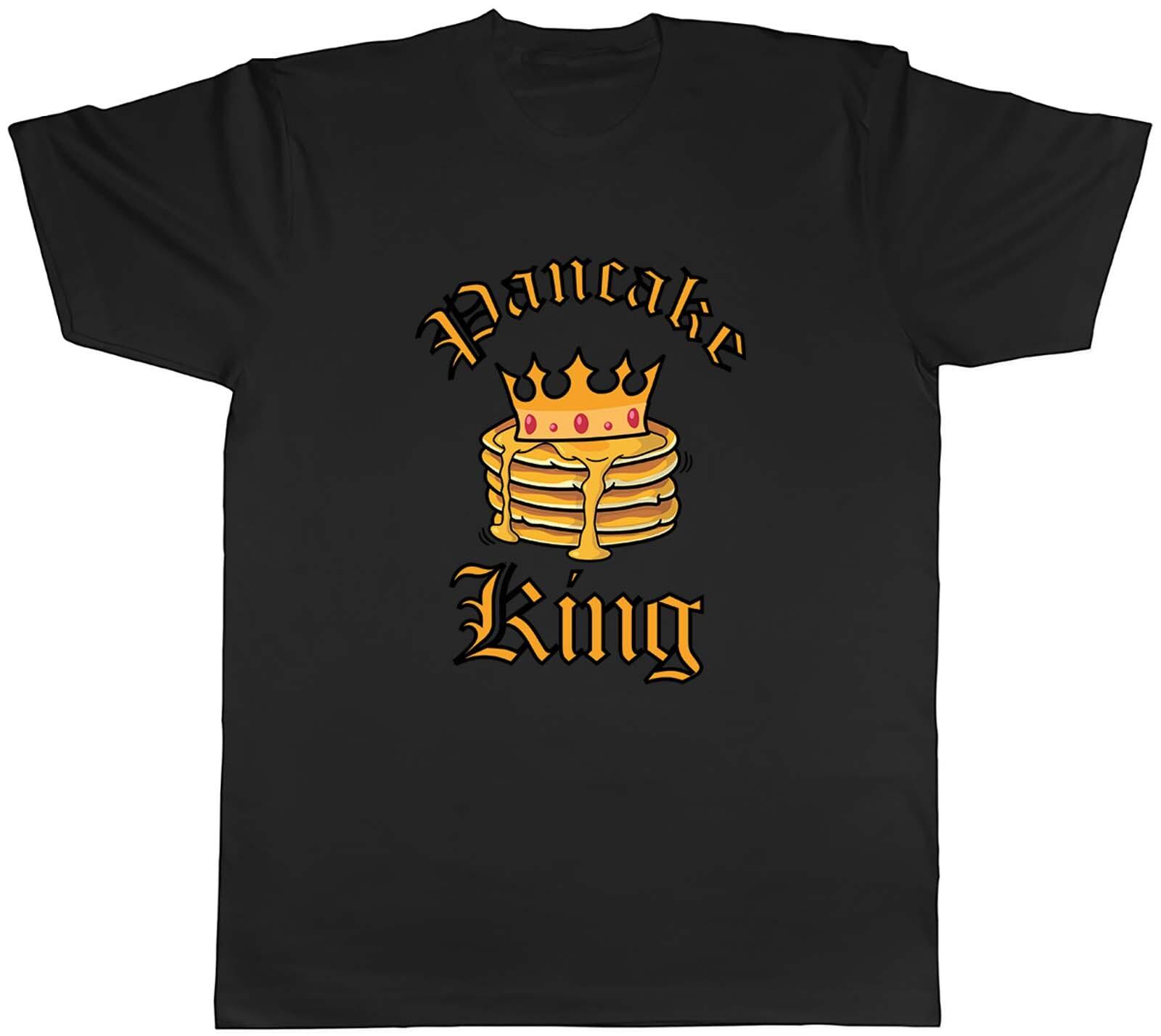Pancakes Day T-Shirt Mens Shrove Tuesday Pancake King Unisex Tee Gift S