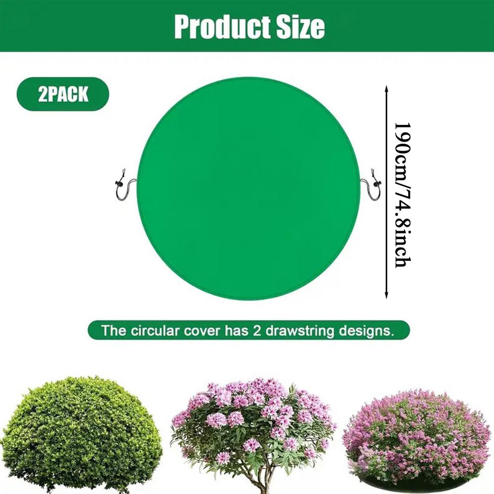 

Plant Protection Round Vegetable Protector for Garden Reusable Barrier with Drawstring for Winter Tree Shrub Balcony Raised Bed