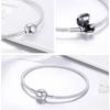 Yinziyun S925 Silver Bracelet for Women - Eternal Love Korean Style, Simple, Fashionable, DIY Basic Design (Model SCB105)