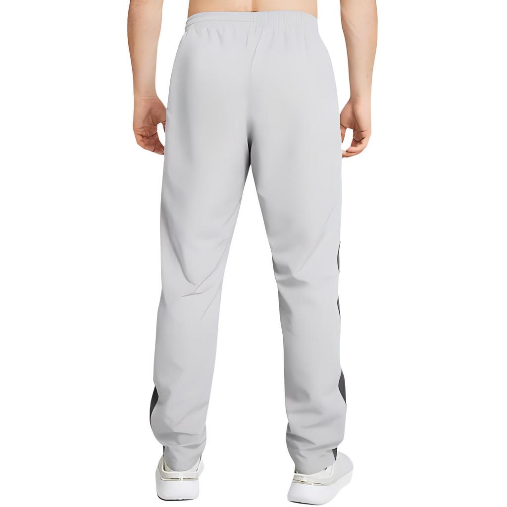 Under Armour Logo Print Elastic Waist Straight Leg Casual Pants Men Gray 1352031-013