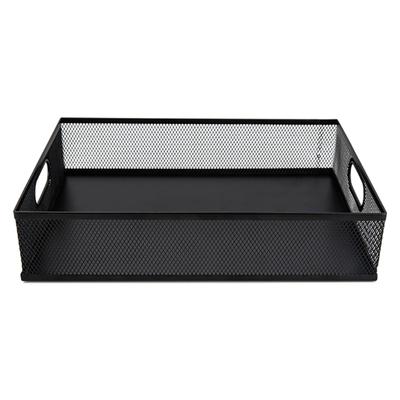Metal Mesh Desk Organizers File Organizer with Handle Desk Drawer Organizer Tray School Office Supplies for Students