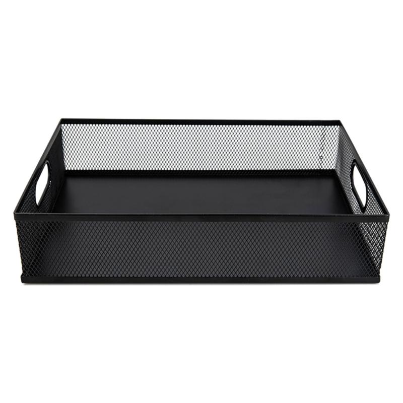 

Metal Mesh Desk Organizers File Organizer with Handle Desk Drawer Organizer Tray School Office Supplies for Students 1