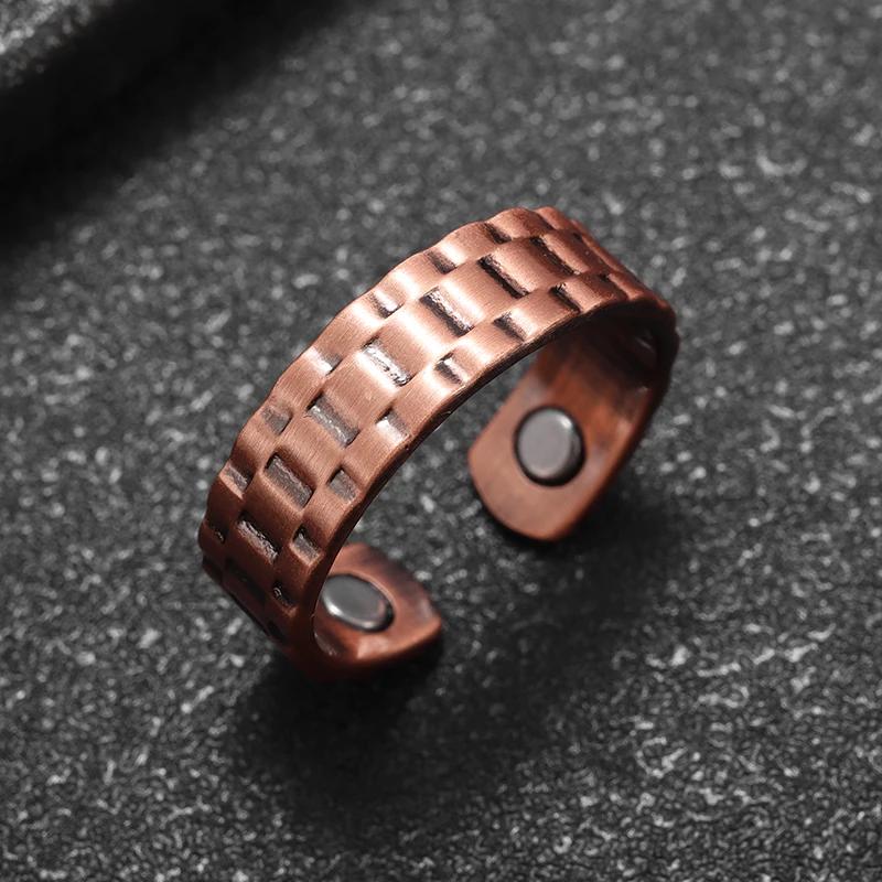 Celtic Bear Claw Copper Ring Magnetic Energy Treatment Joint Pain Ring for Women Men Retro Fashion Healthy Weight Loss Jewelry