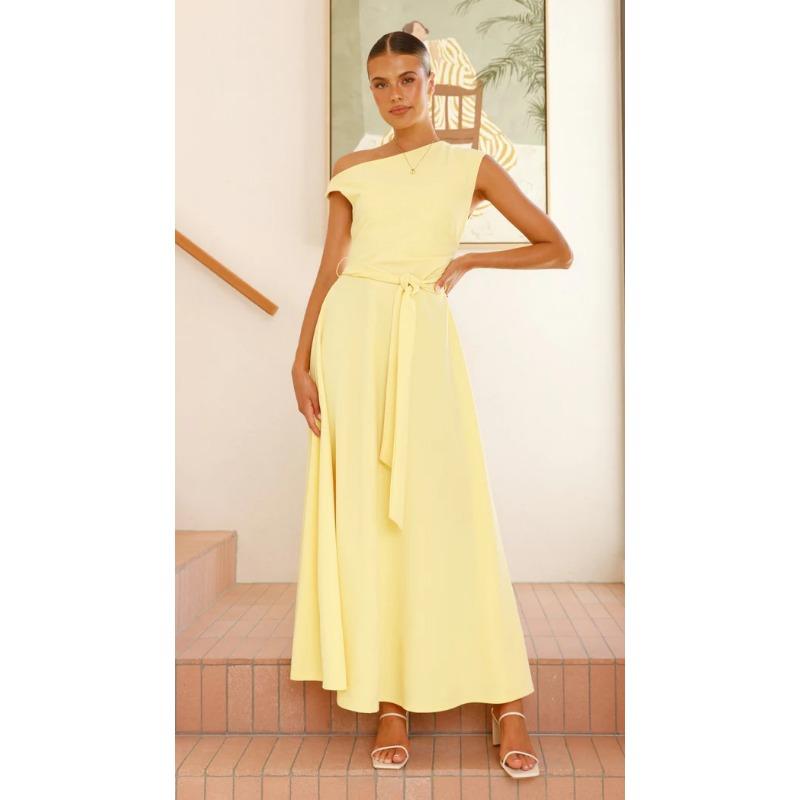 Women's Summer Fashion Temperament Sexy Lace-up Dress