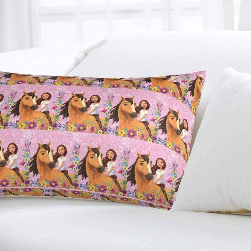 Spirit Riding Free Rectangle Pillowcase Cushion Cover Decorative Bedroom Bed Home Comfort Throw Pillow
