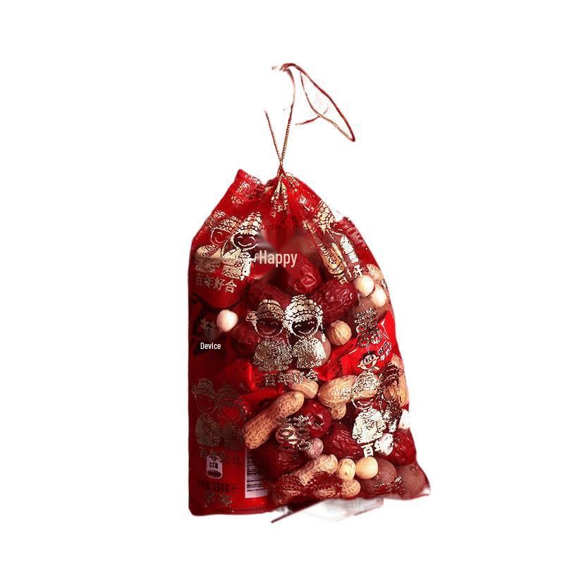 Red Wedding Candy Gift Bag - Gauze Sandbag for Celebration