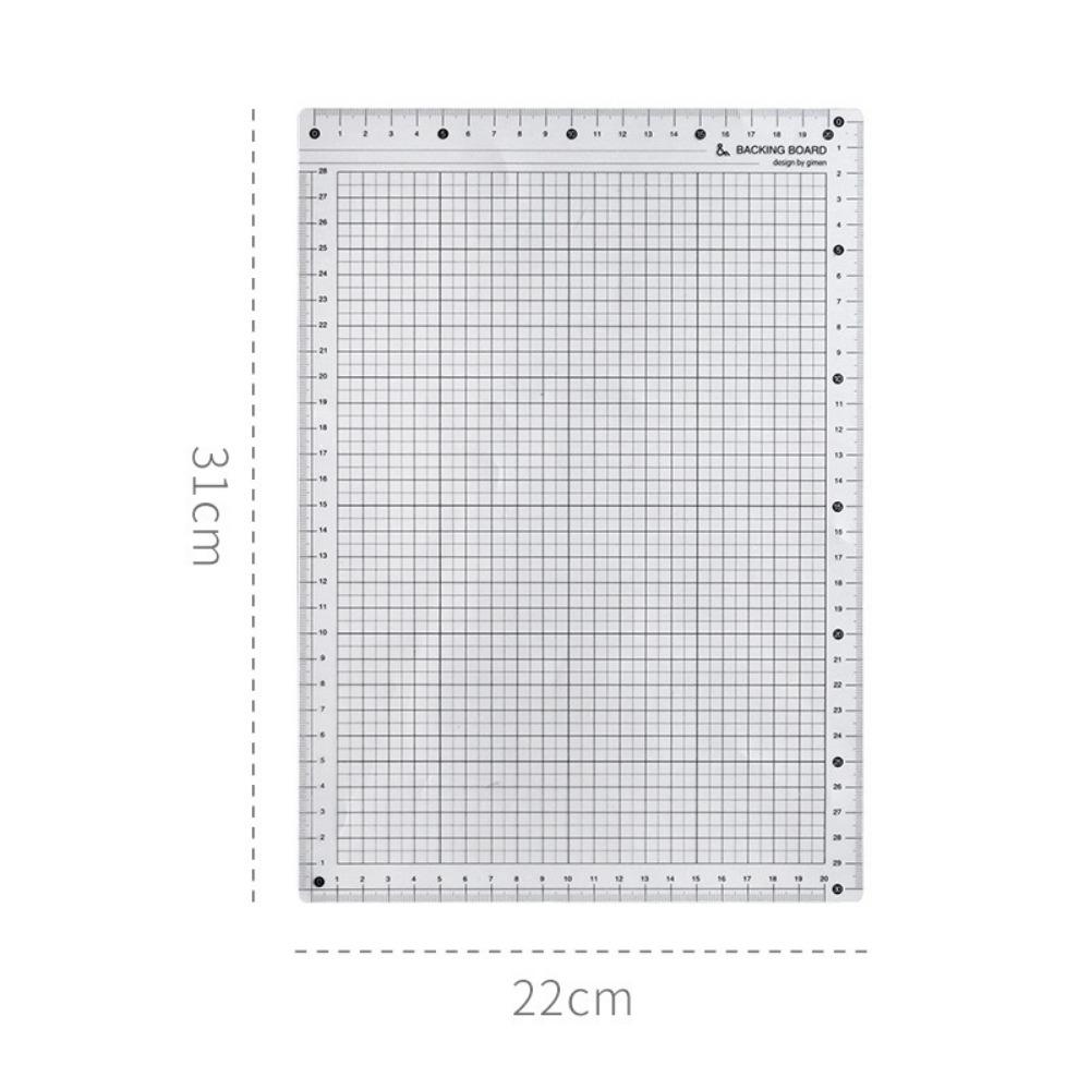 Transparent Grid Scale Ruler Non Slip Writing Board New Learning Pad  Student Writing
