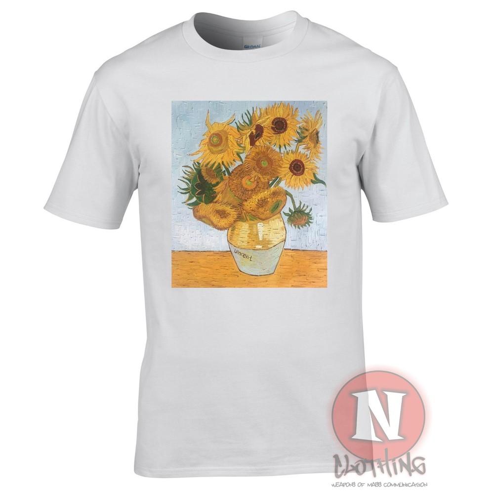 Camiseta De Girasoles De Van Gogh Estética Arte Clásico
