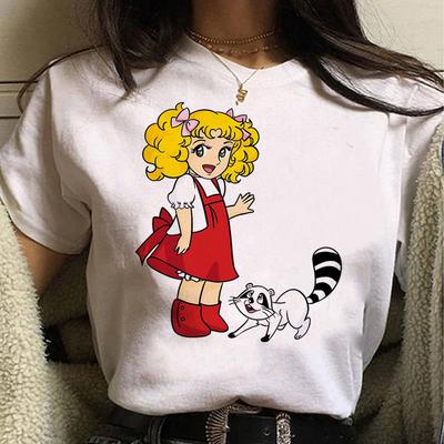 Candy Candy T-shirts Women Designer Comic T-shirts Girl Designer 2000s Clothing