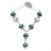 Emerald Quartz Gemstone Handmade Ethnic Jewelry Necklace Set 18-20''