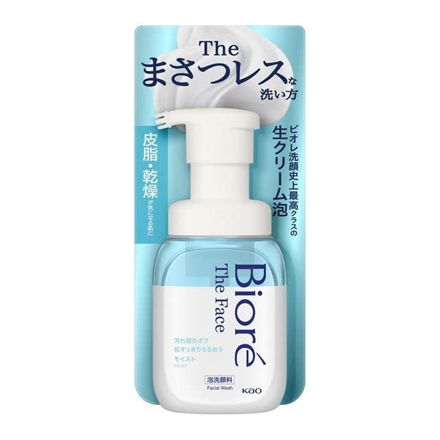 

Biore The Face Foam Facial Cleanser Основное очищающее средство для лица Освежающая кремовая пена для умывания (увлажненный)