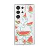 Ovocný průhledný kryt na telefon pro Samsung Galaxy S24 S23 S22 Plus Note 20 Ultra S21 S20 FE Silikonový měkký TPU Nárazuvzdorný zadní kryt