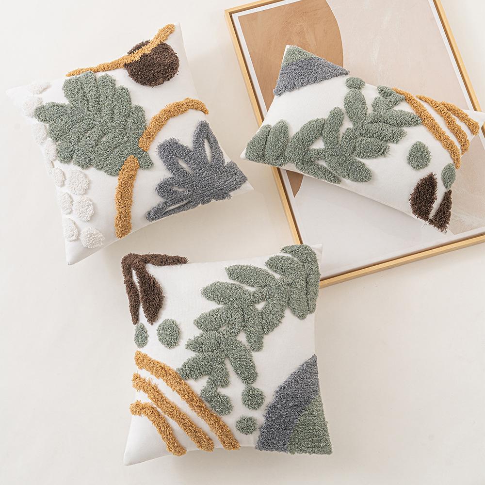 

Bohemian Nordic Ins Style Moroccan Sofa Pillow Living Room Cushion Model Room B&B Tufted Pillow Cover 30 * 50Cm without core