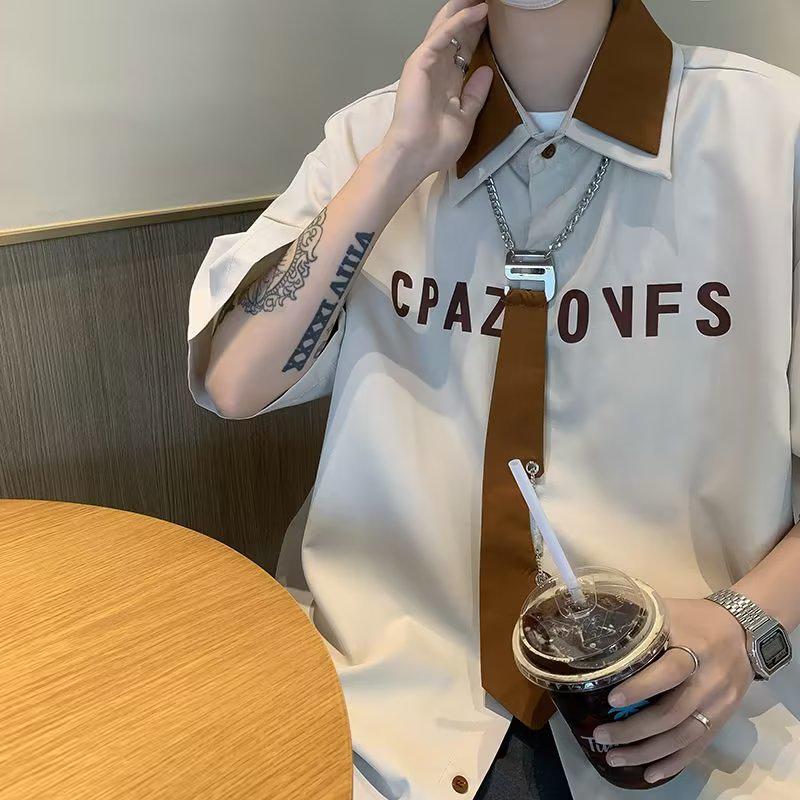 

Мужская дизайнерская футболка ретро с коротким рукавом и принтом тай-дай - Модная, повседневная летняя свободная футболка для пар 3XL абрикосовый