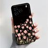 Printing Pattern Case For ZTE Blade A76 4G Z2474 Soft Silicone Black Shell Cover Cute Flower Cartoon Casing