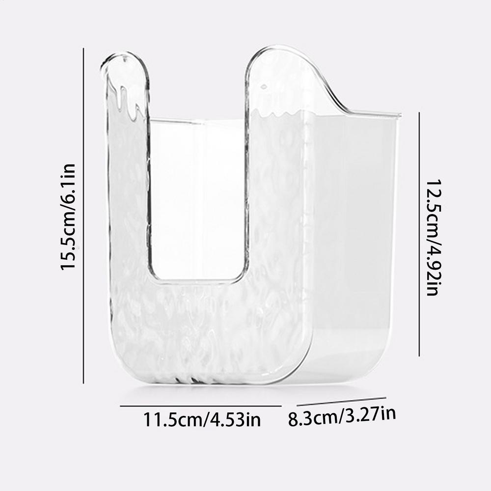 A Wipe Holder for Bathroom Wipes Holder Storage Box Container Organizer Adhesive Dispenser for Kitchen Family Bathroom Toilet