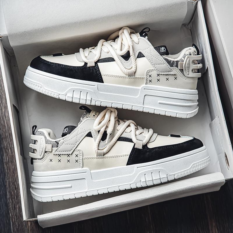 New autumn breathable niche thick-soled heightening casual board shoes sports trendy shoes