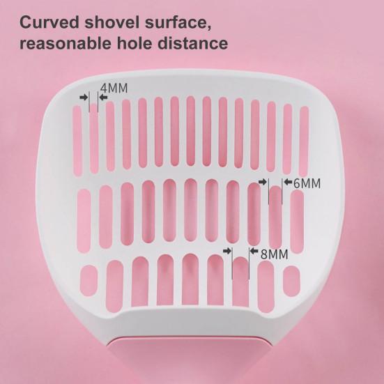 Kätzchen Katzenstreu Schaufel Langer Griff Einfache Filtration Umweltfreundlich Praktisch Katzenstreu Schaufel Haustierprodukt