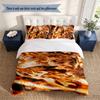 Kyojuro 3‑Piece Bedding Set Soft Microfiber Duvet Cover Pillowcases Comfortable Bed Linen for Bedroom Decoration