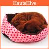Premium Quality Washable Octagonal Dog Bed With Dot Design Soft Cotton Velvet For All Seasons