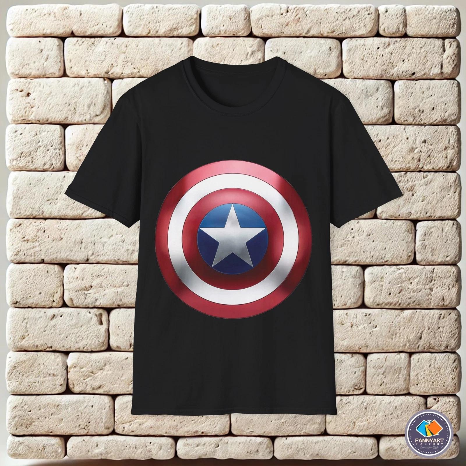 Captain America Shield Unisex T-Shirt L