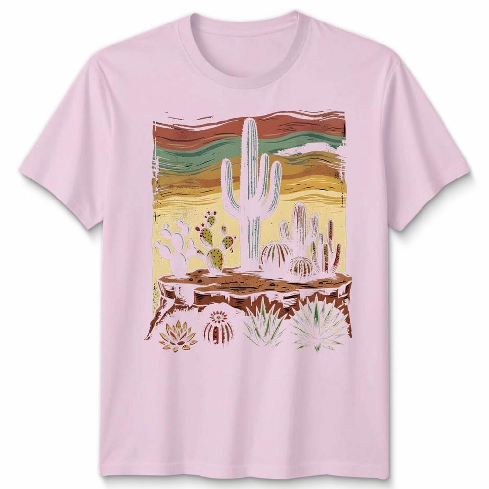 Retro Desert Cactus Unisex T Shirt Southwest Boho Plant Lover Unisexs Unisexs Tee