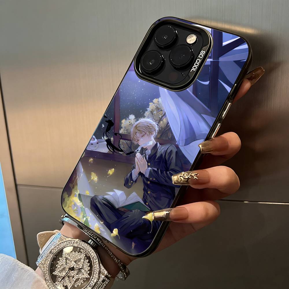 

Natsume s -Book of -Friends Phone Case For iPhone 17,16,15,14,13,12,11 Plus Pro Max Colored Silver Phone Case iPhone14