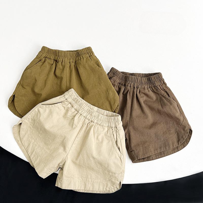 Retro Pants Children's Shorts Summer Boys' Five Quarter Pants Girls' Korean Pants