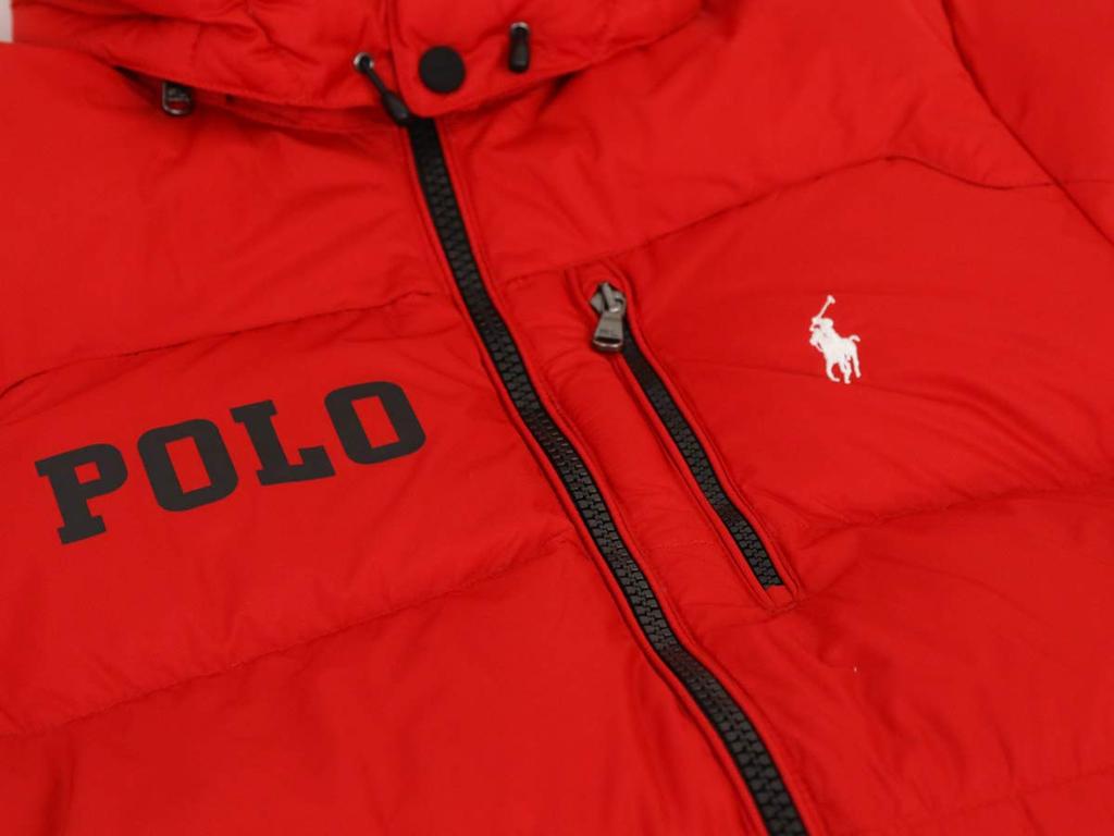 POLO RALPH LAUREN SPECIÁLNÍ EDICE Emblém Pufová Velikost Červená Pánská Bunda/Parka 0101773, M, [Použitá]