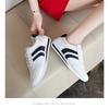 Fashion Summer Cross-Border Bestseller Women's Casual Running Shoes Soft Leather Comfortable Bottom Agan Style Lace-Up Sport Sneakers