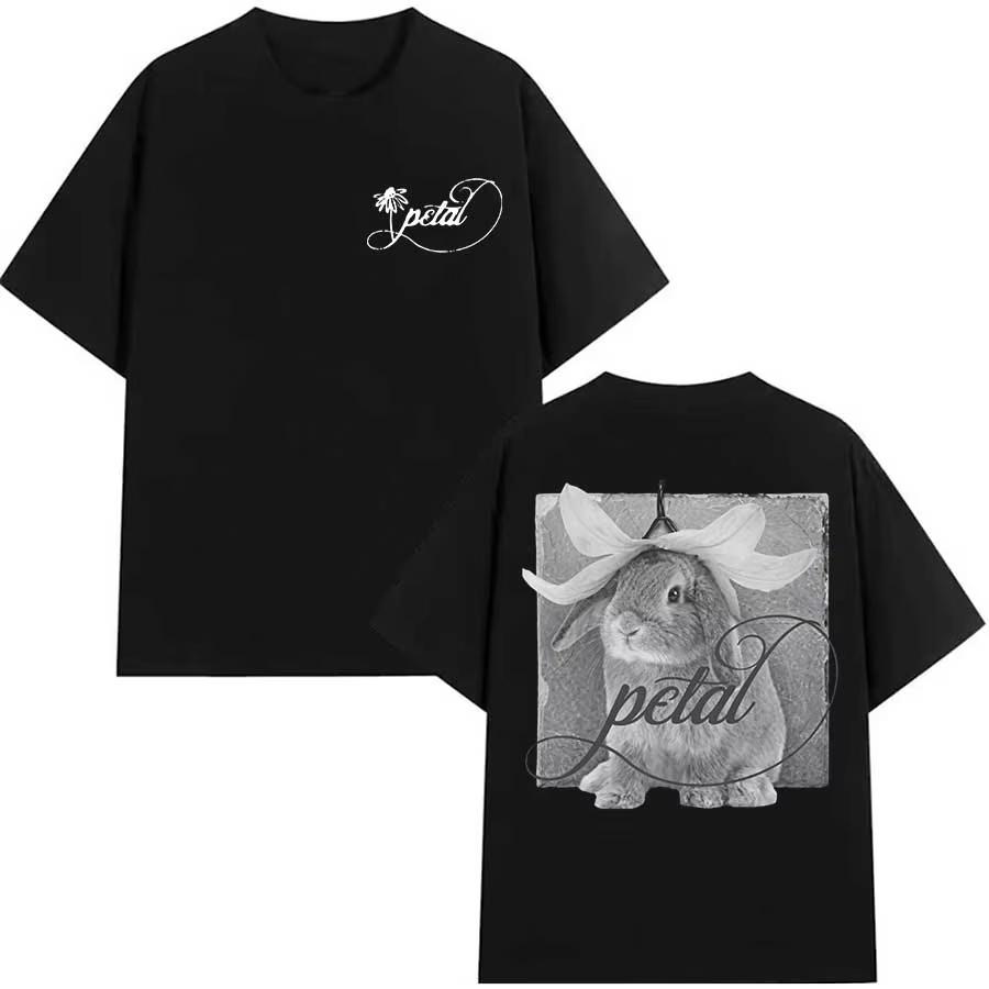 Ariana Grande Retro Porträt Muster Unisexs Und Unisexs Bedrucktes T-Shirt Y2k Street Casual Lockeres Oberteil