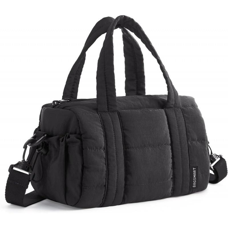 Nylon Puffer Handbag With Top Handle For Daily Casual Womens Shoulder Bag