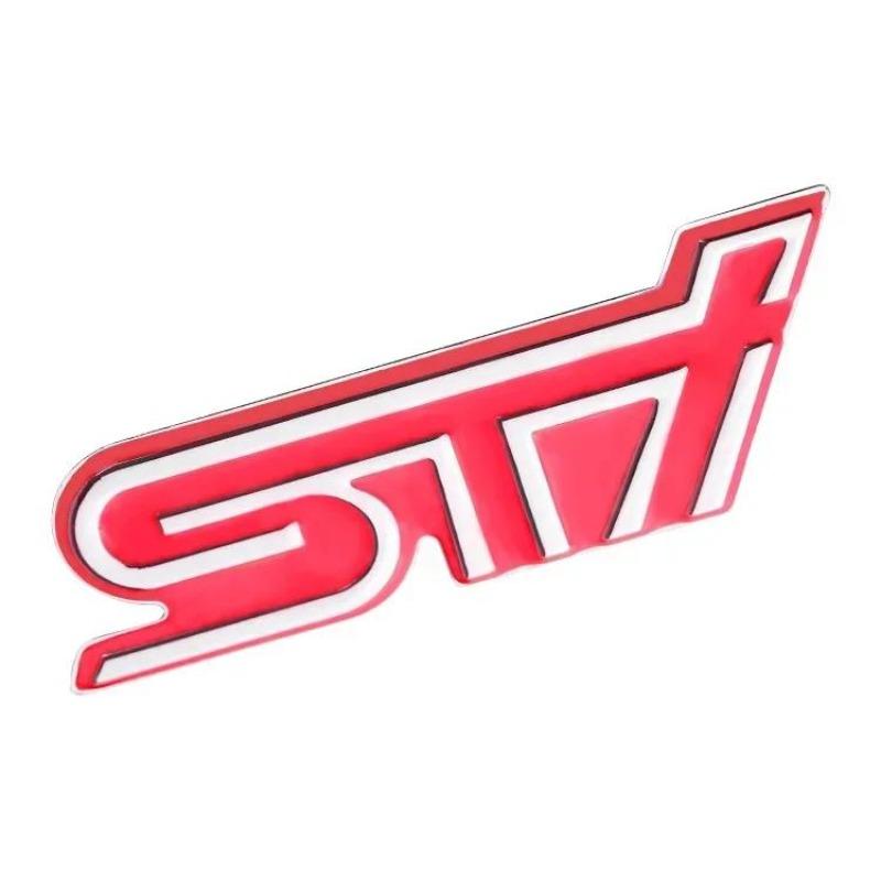 

1Pc Metal Car Front Grille Emblem Sticker Body Trunk Badge Decal for STI Logo WRX Forester XV Outback Impreza Accessories Griller рожевий