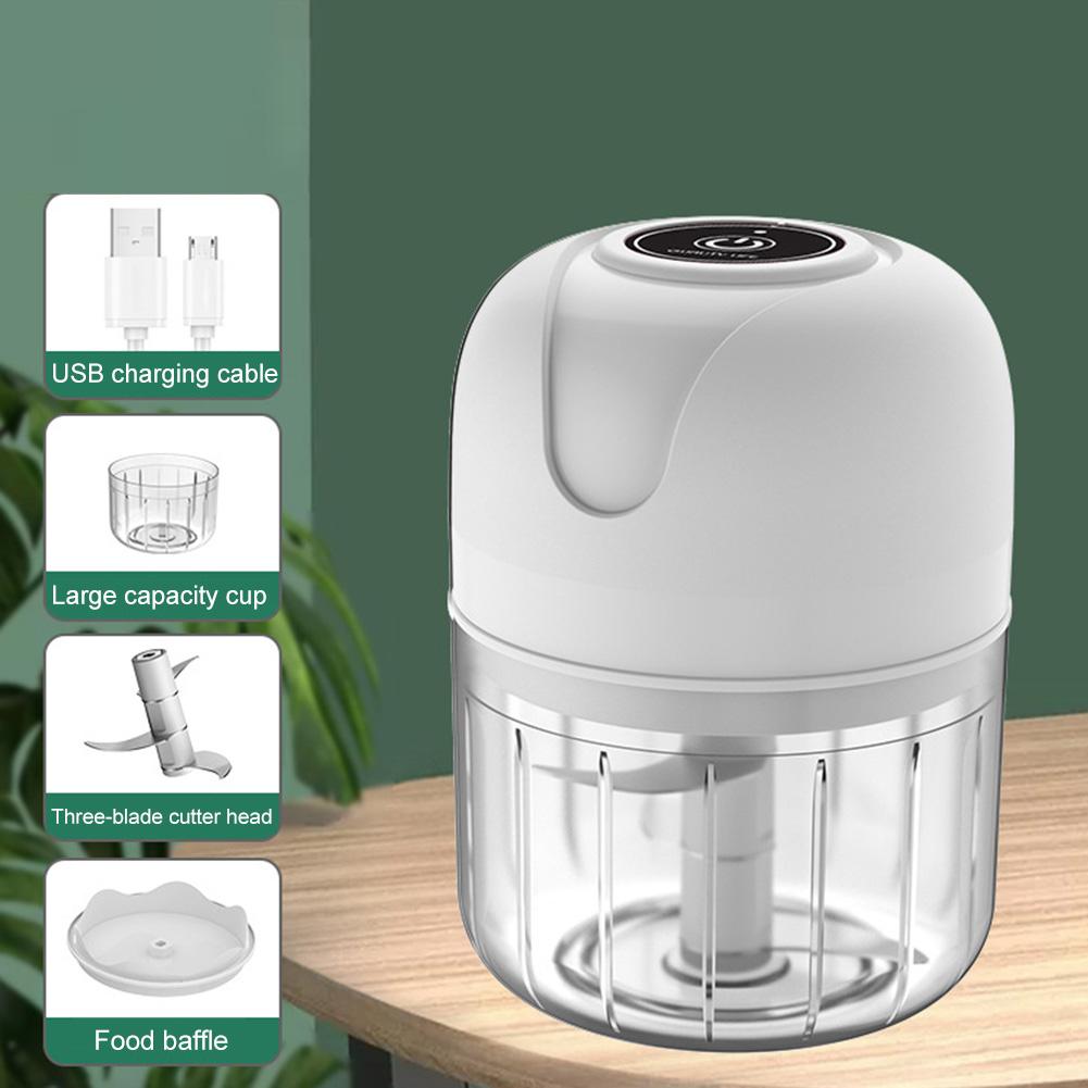 Electric Garlic Chopper Garlic Masher Machine USB Meat Grinder