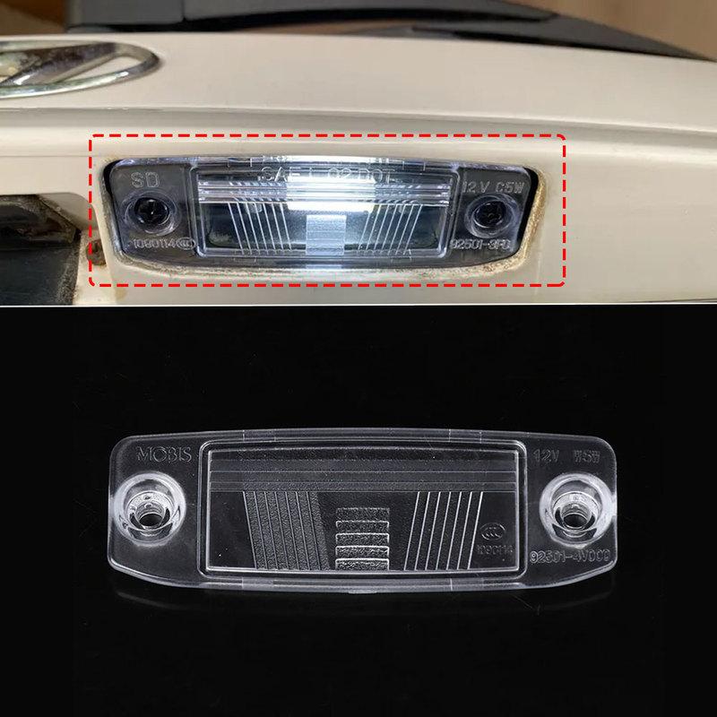 1pc Car Rear License Plate Light LENS Replaceable Tail Lamp Cover Auto Accessories for Kia Sorento 2011 2012 2013 925102P000