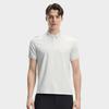 FILA White Minimalist Fashion Light Business Casual Comfortable Versatile Knitted Short Sleeve Polo Shirt Men polo shirts Steam-Grey F11M613103FGY