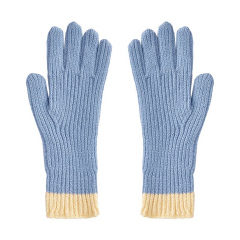 PAPERBOY Two-Tone Two-Hole Touch Gloves (6 Colors)