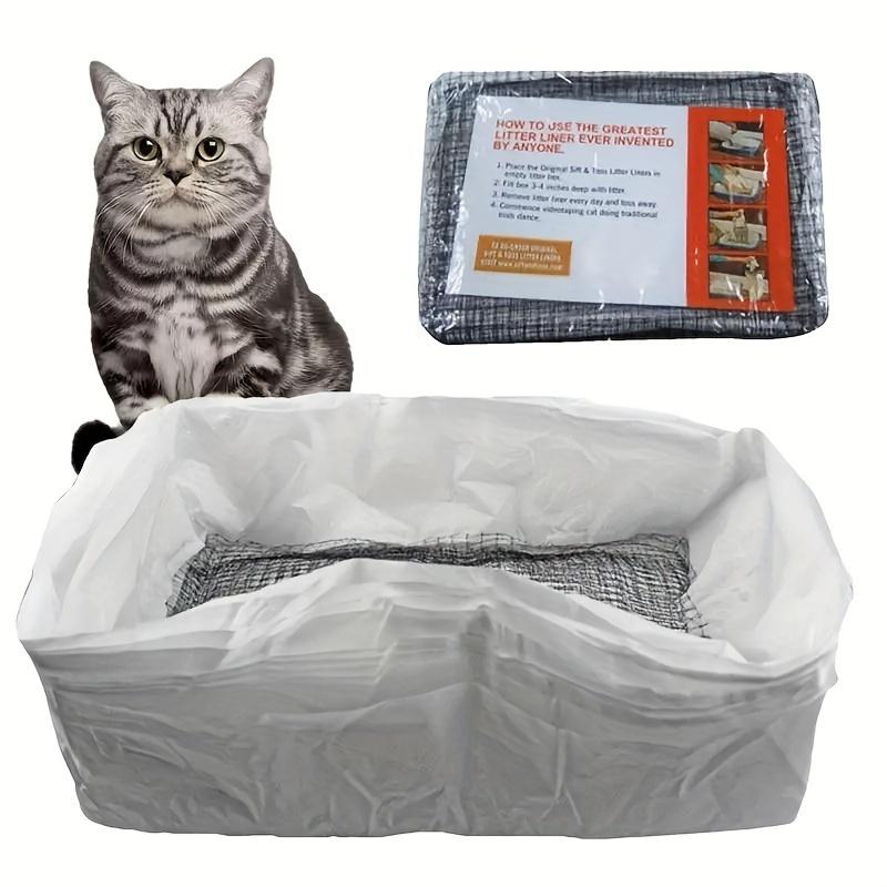10 Pieces of No-Shovel Disposable Cat Litter Bags - Fast, Convenient and Sanitary