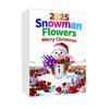 2025 Snowman Advent Calendar for Kids 24-Day Christmas Countdown Box with Acrylic Ornaments Multifunctional Holiday Decoration