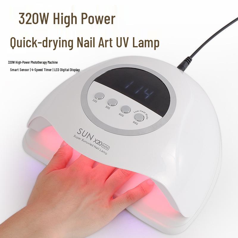 320W UV Nail Gel Dryer Lamp - Quick-Dry, High Power Nail Curing Light