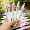 10-Pcs Colorful Small Flower Ballpoint Pens (2pcs Pens And 8pcs Refills) Random Colors, 0.5Mm Black Ink, Cute Flower Quick-Dry Writing Pens
