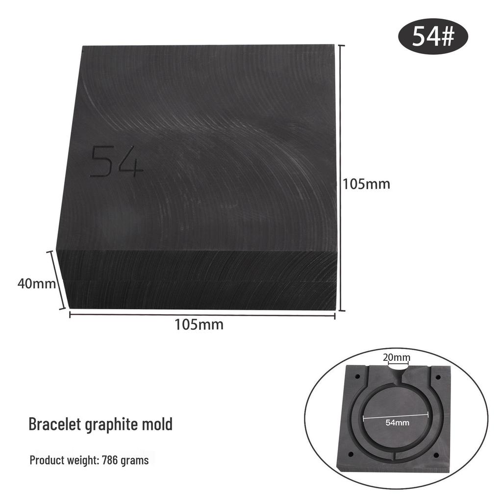 Graphite Oil Groove Mold for Gold & Silver Bracelet Casting and Melting Jewelry Tools