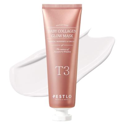 Peslo T3 Máscara de Colágeno Pack Colágeno Envolvimento Colágeno Cosméticos Coreanos 70ml, Máscara, Máscara Peel-Off, Firma, Ilumina, Poros, Cuidados com a Pele,