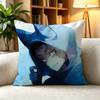N-Natsuki Subaru ReZero Isekai Anime  Pillow Case Square Double-Sided Sofa Cushion Cover Bedroom Bedside Pillow