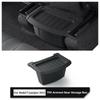 Armrest Rear Storage Box For Tesla Model YL 6-Seats 2026 TPE Center Console Under Air Vent Storage Case Trash Can Organizer Tray